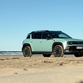 Renault 4 on a beach