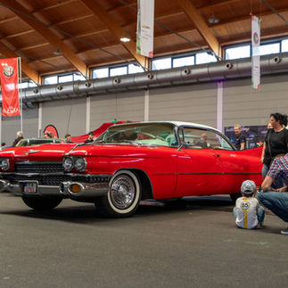 Besucher American LaFrance beim Vintage Racing an der Klassikwelt Bodensee 2025