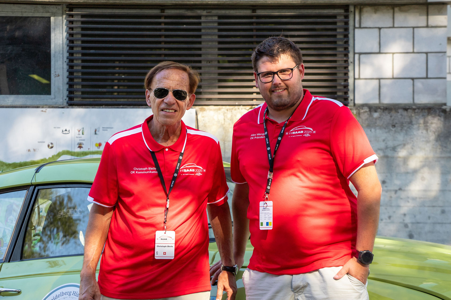 Christoph Bleile und Alex Wenger vom OK