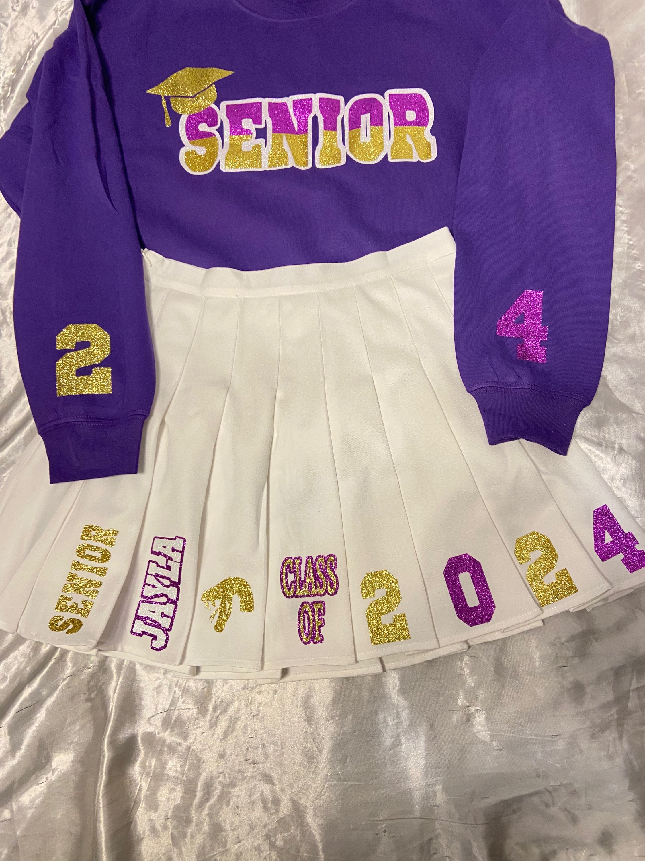 Full Glitter Skirt Set