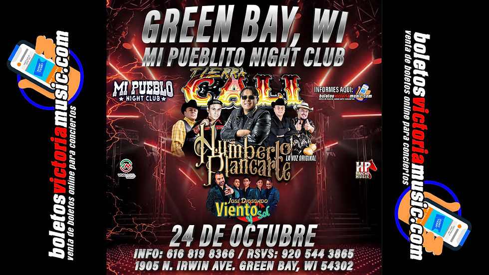 MI PUEBLO NIGHT CLUB, GREEN BAY, WI, VIERNES 24 DE OCTUBRE, HUMBERTO PLANCARTE 