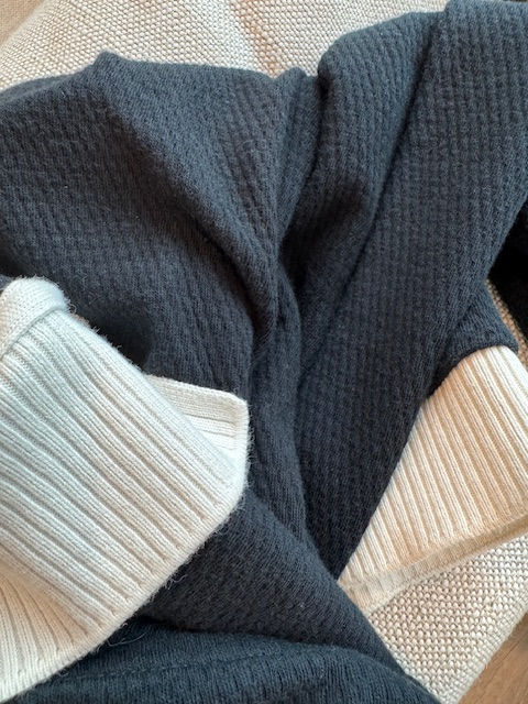 Thumbnail: Lacoste Black & White Long Sleeve Sweater Top