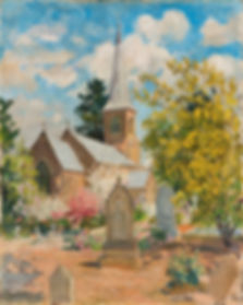 St John's Church 'St John's Church in Spring', by Ethel Carrick (Fox) who was born in 1872