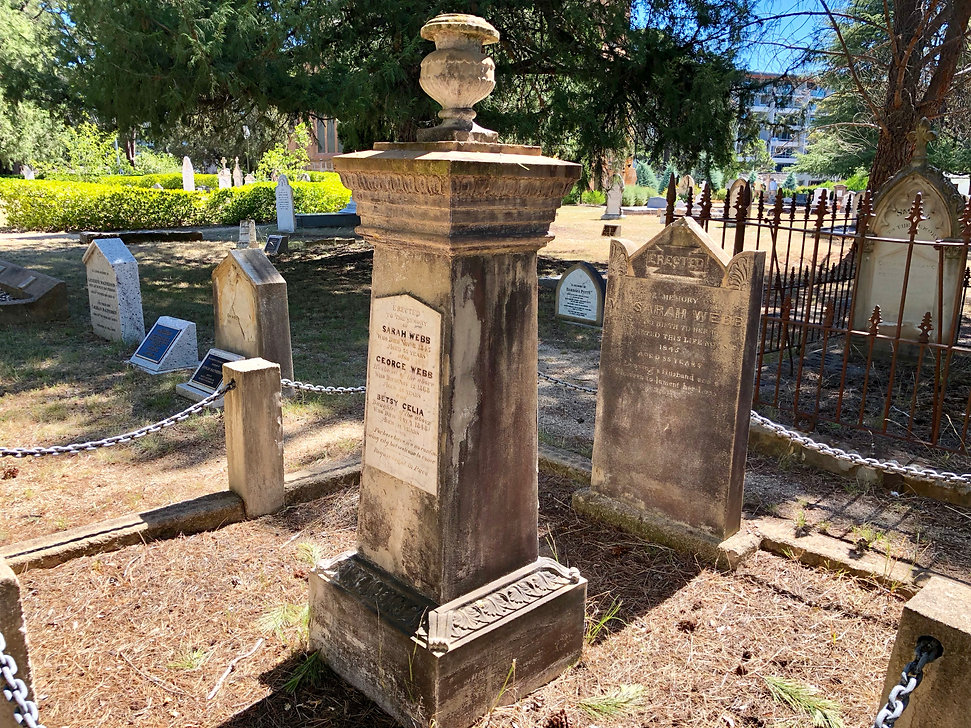 Sarah Webb Tombstone Canberra
