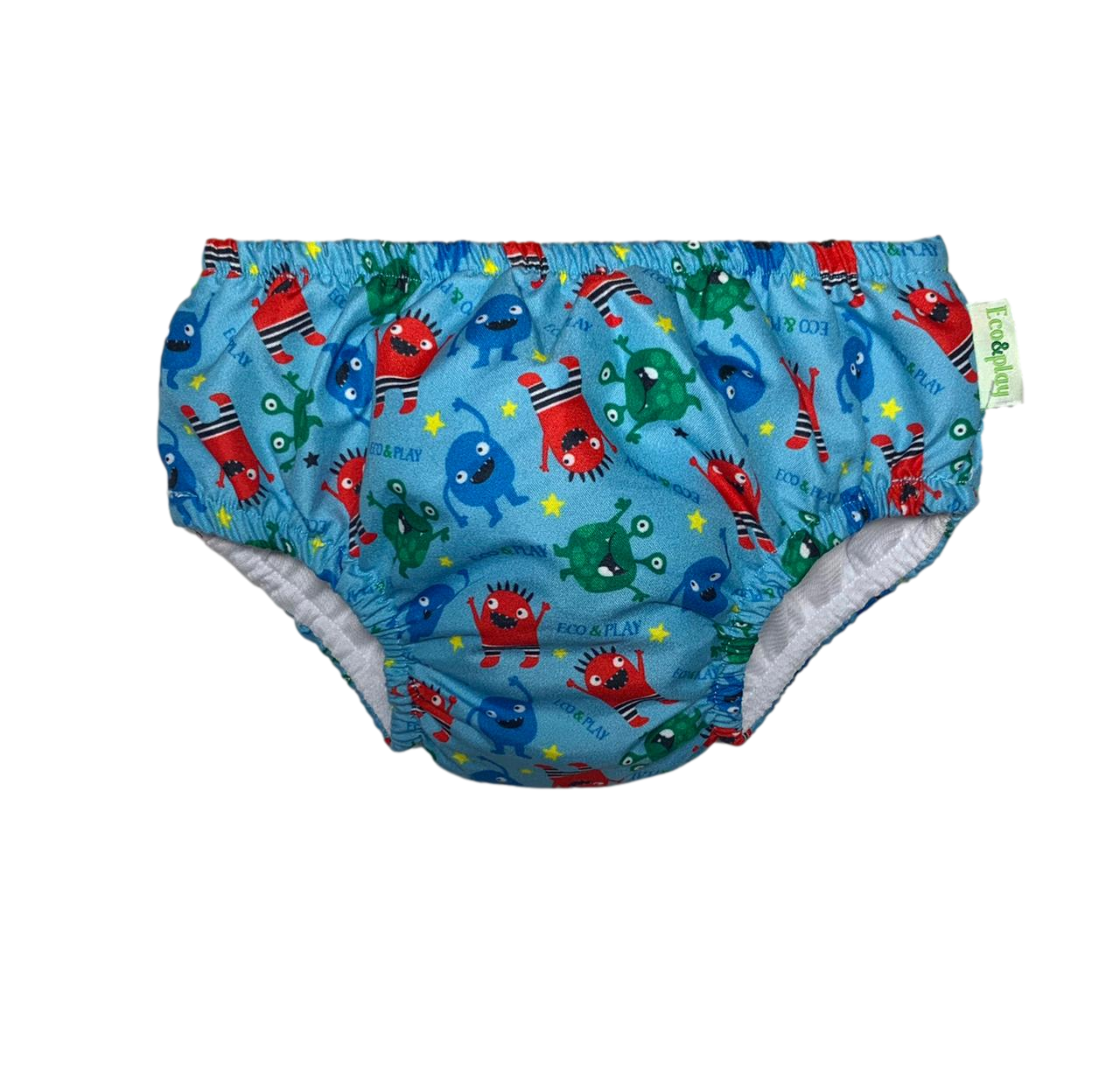 Fralda de banho e piscina Reutilizável Monstrinhos