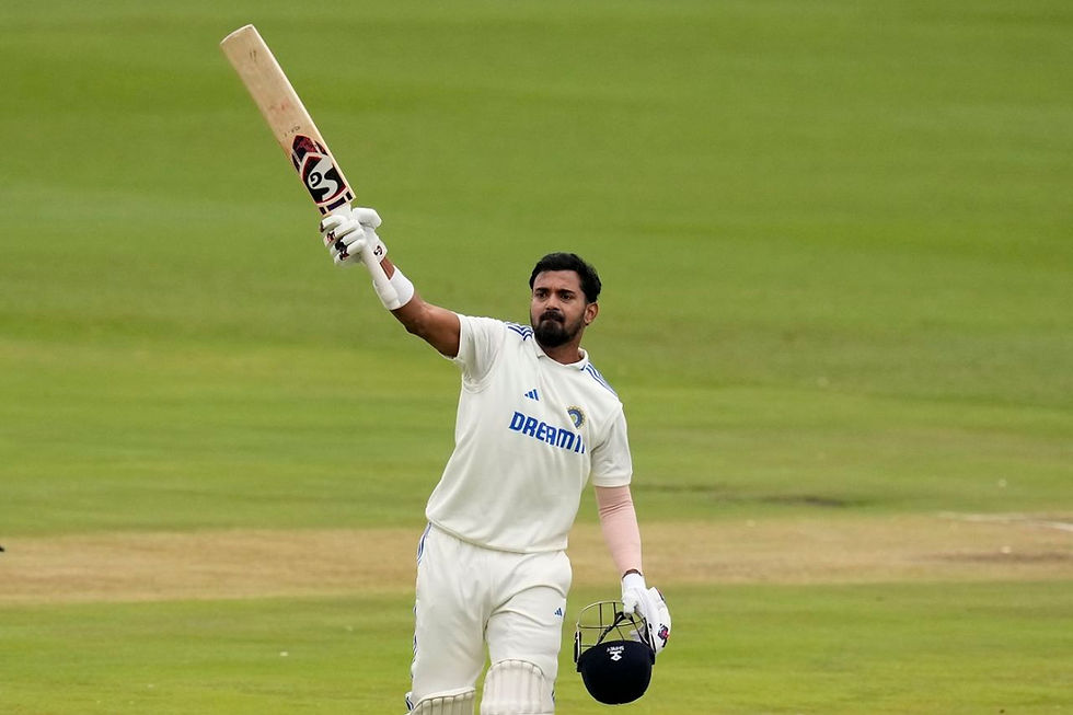 KL Rahul struck a sublime century as India posted 245 in their first innings on a tough surface