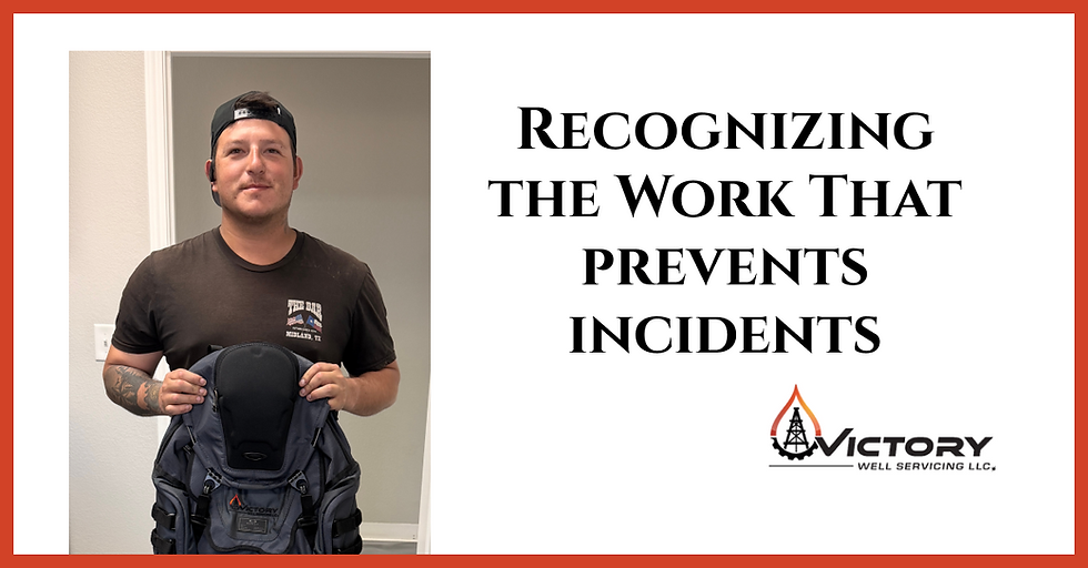 Recognizing the Work That Prevents Incidents: Safety in Action at Victory
