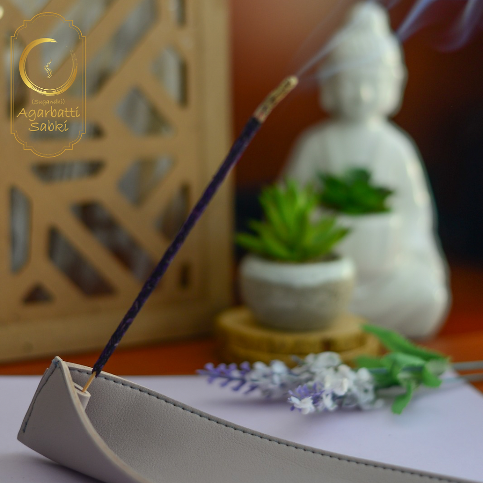Thumbnail: Lavender Smudge Incense Sticks - 10 sticks