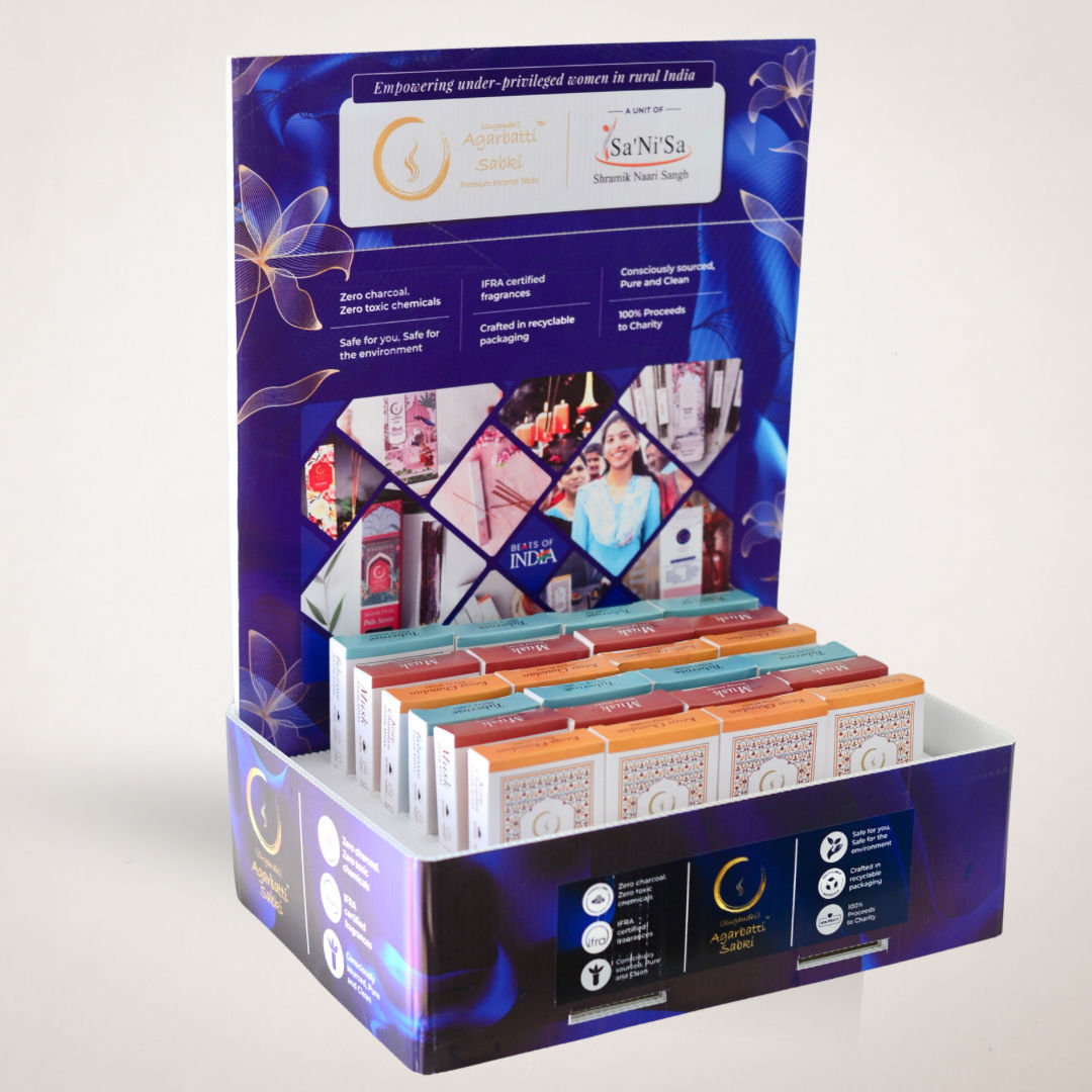 Saffron-Sandalwood, Tuberose, Musk Dhoop Sticks Combo Pack of 24 boxes