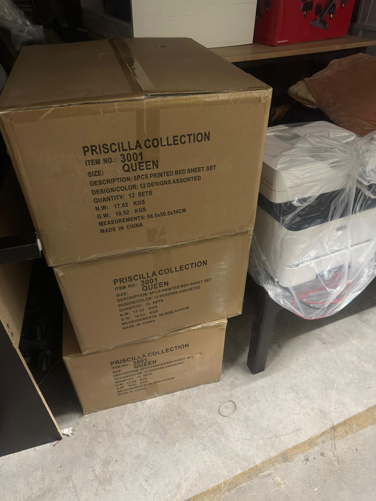 Prisilla Bedsheet Collection Box of 12 units