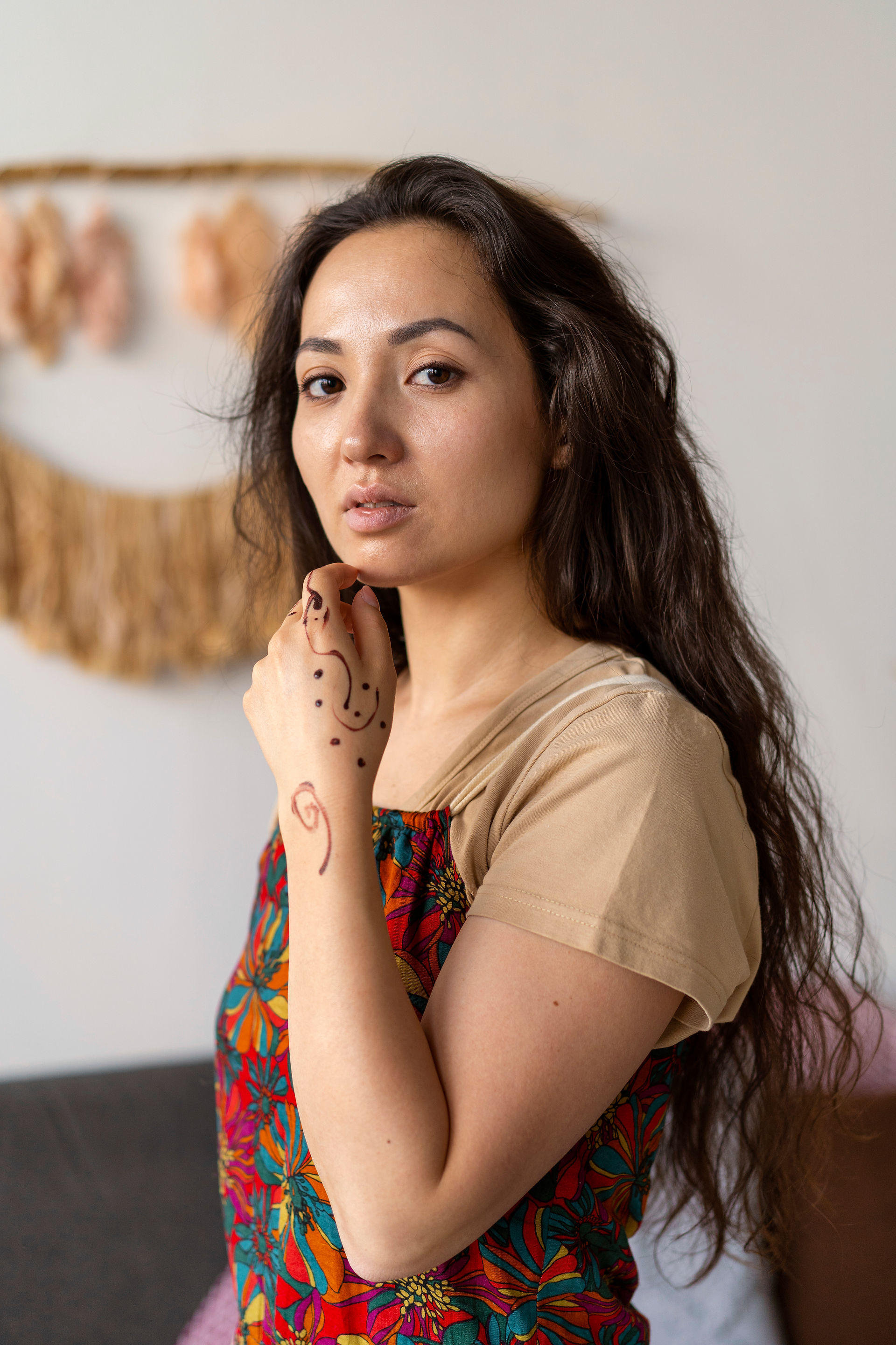 Woman with an Asian identity