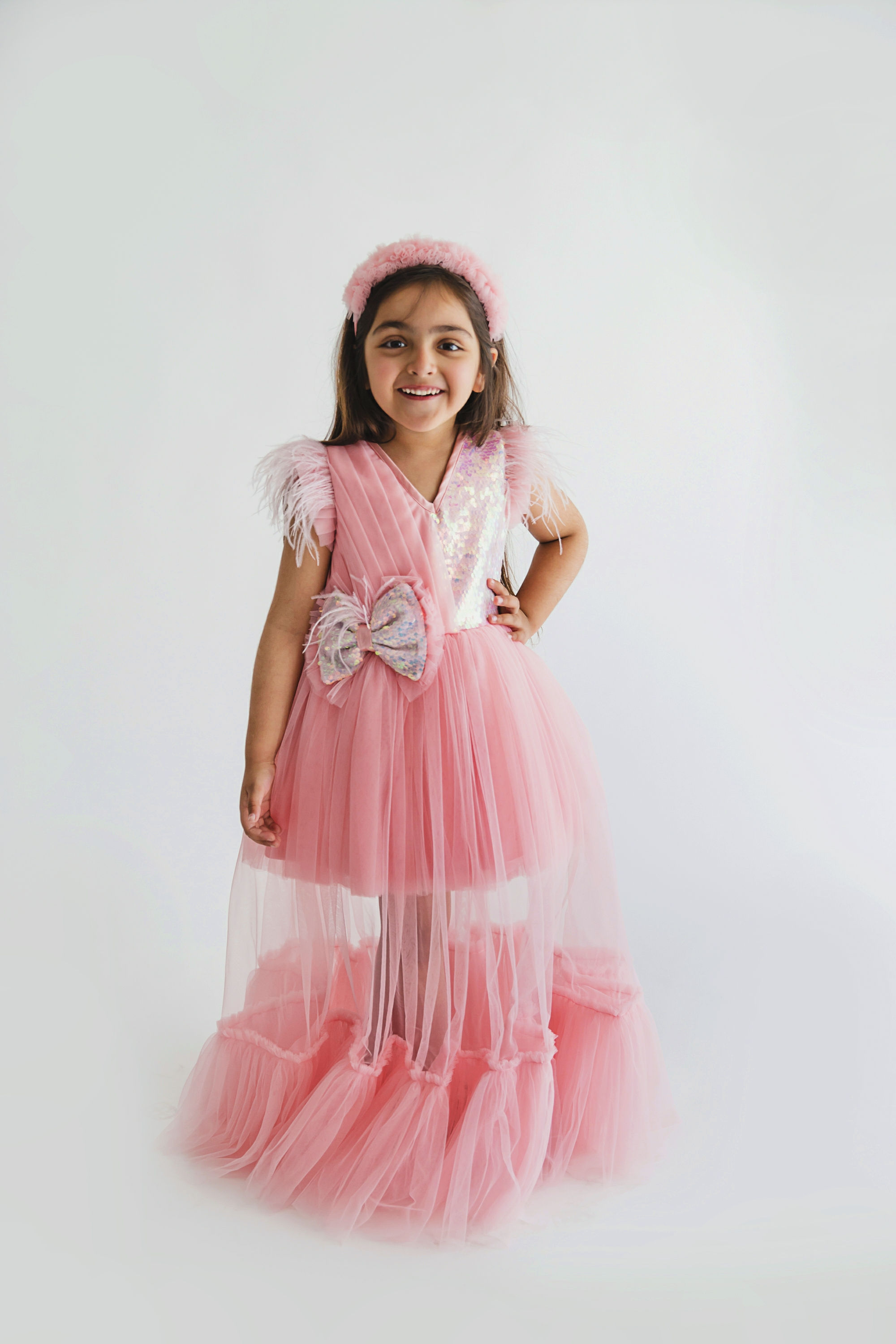 Peach Maisha Princess Gown