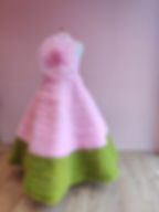 Pink And Green Dramatic Gown