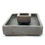 Thumbnail: Shohin size Bonsai Pot square unglazed for landscapes 13,5x3,5cm