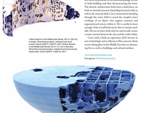 CERAMICS MONTHLY EMERGING ARTIST 2018