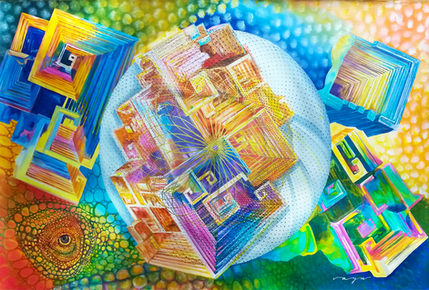 buy original painting. Textures. Sacred Geometry. Stunning art. Free Shipping.