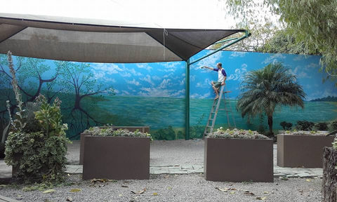 Street art in Guatemala City. Street Art. Muralism. Mural for hotels. Paintings for hotels.