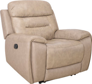 Cómodo sillón reclinable beige, perfecto para relajarse en cualquier sala de estar. solferinoweb