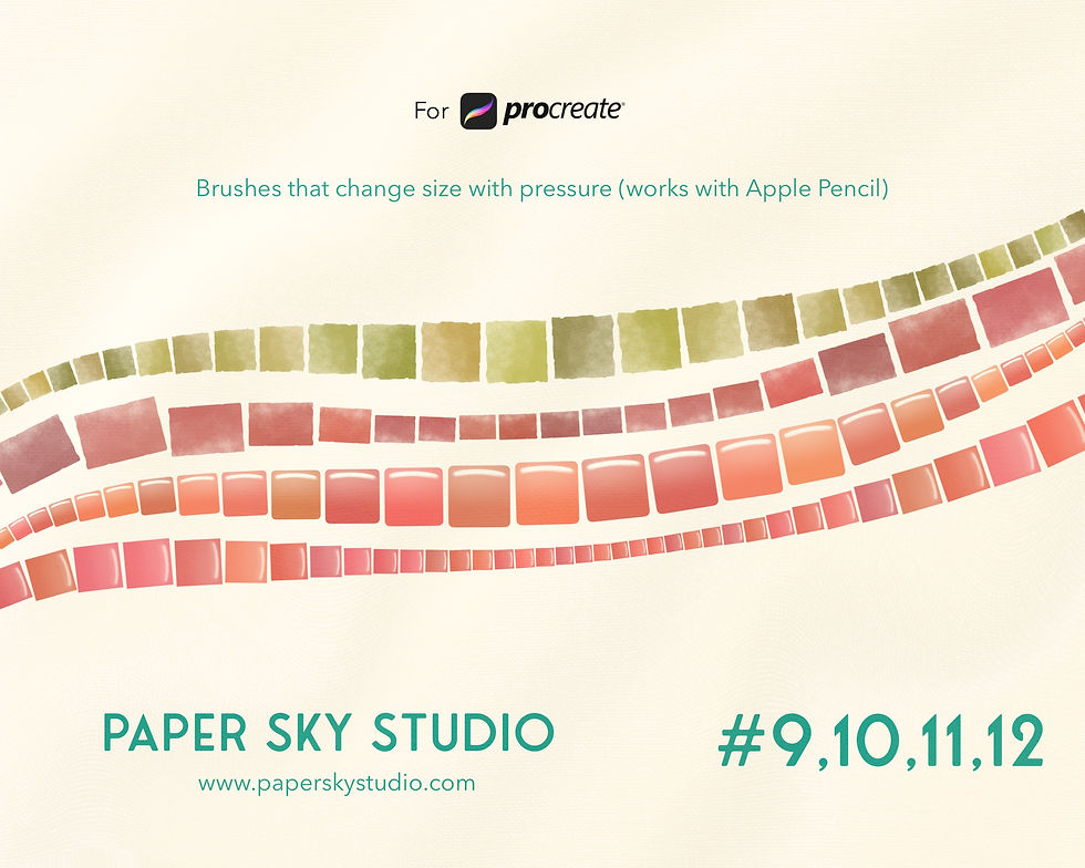 Thumbnail: 12 Mosaic Tile Texture Brushes for Procreate