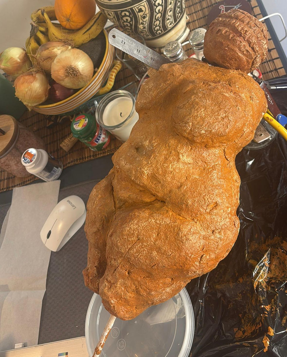 Fertility Statue - "Saving the Caveman" Yakir Asher Productions