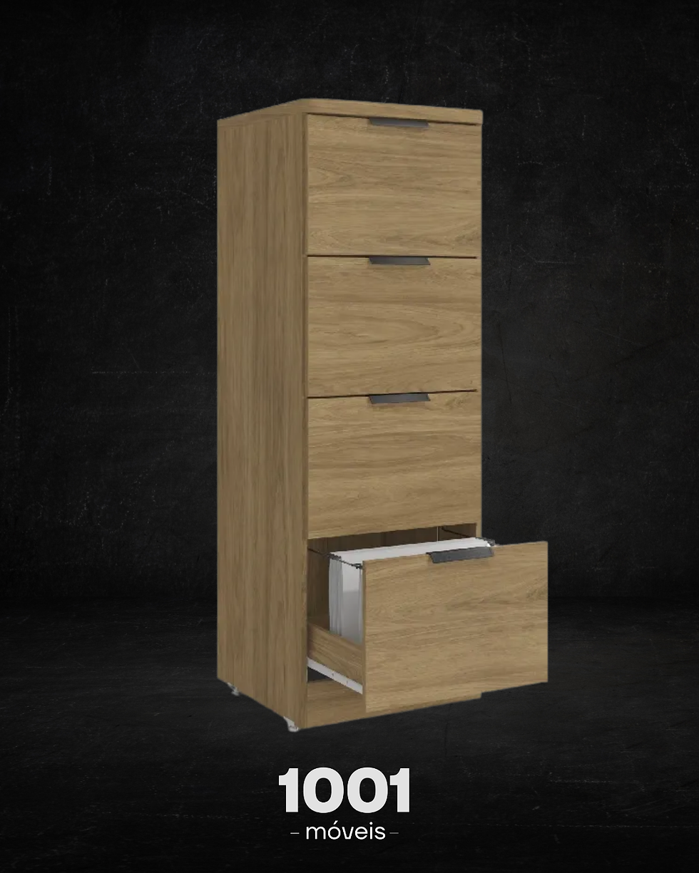 Miniatura: Porta Arquivos Kappesberg 4 Gavetas com Chave Versatile 47cm