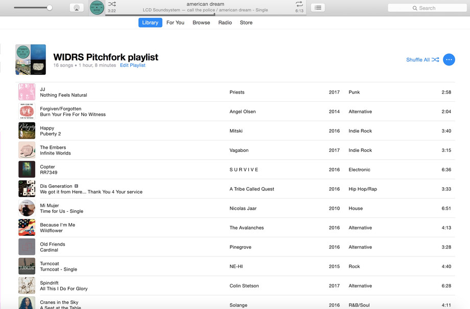 DJ Mony's Pitchfork Playlist