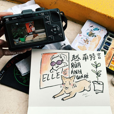 外出攜帶型水彩介紹 | 帶去越南的畫畫包 | 跟朋友出國如何邊玩邊畫圖