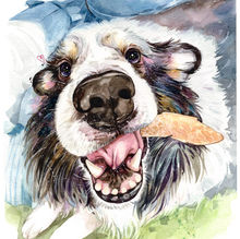 喜樂蒂水彩肖像