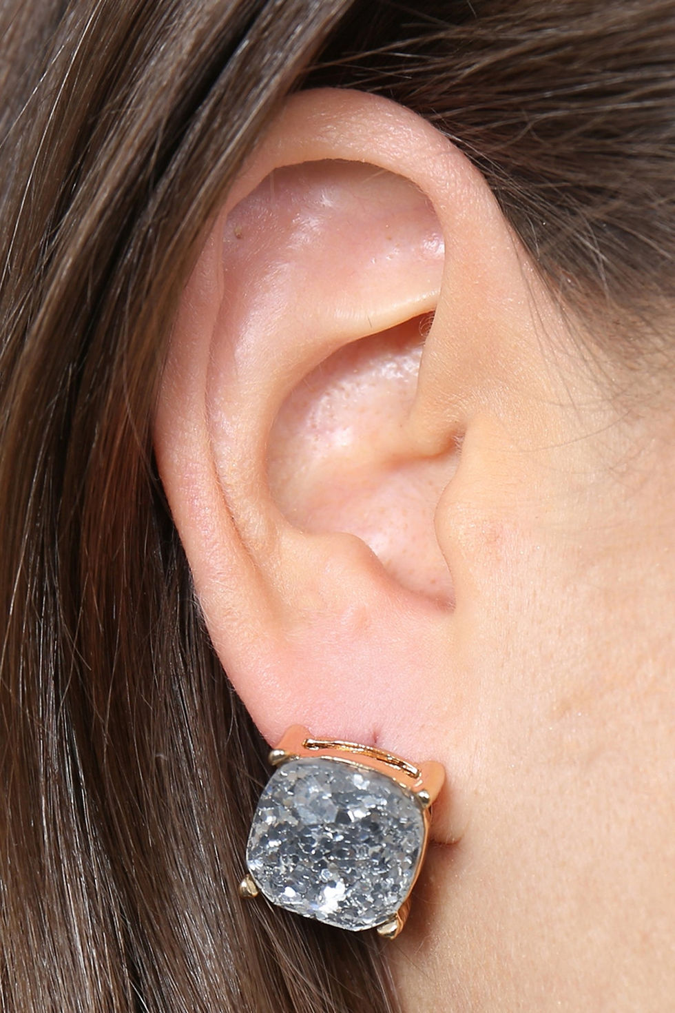 Miniature : Ae0333-Glitter Epoxy Stud Earrings