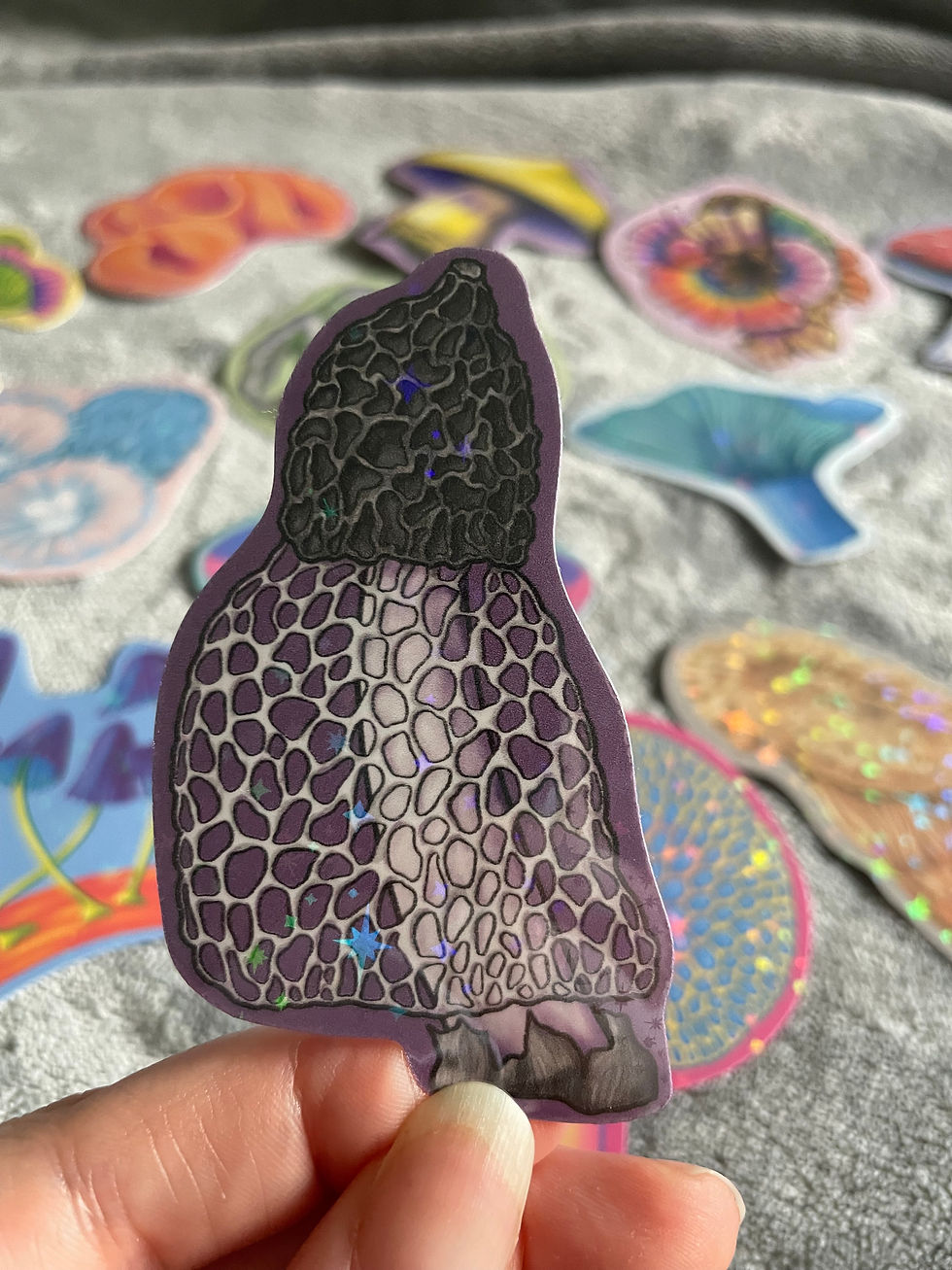 Thumbnail: Pride Mushrooms - Holographic Stickers