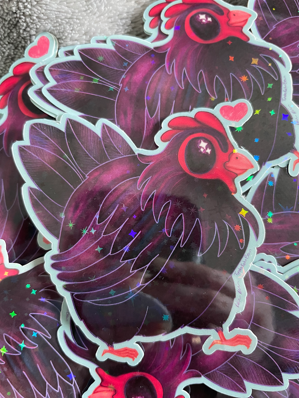 Thumbnail: Chonky Chicken Holographic Stickers