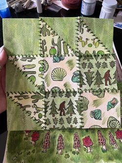 Green Apatite Quilt Block