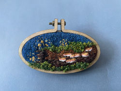 Color in Focus: Mushrom Log Brooch