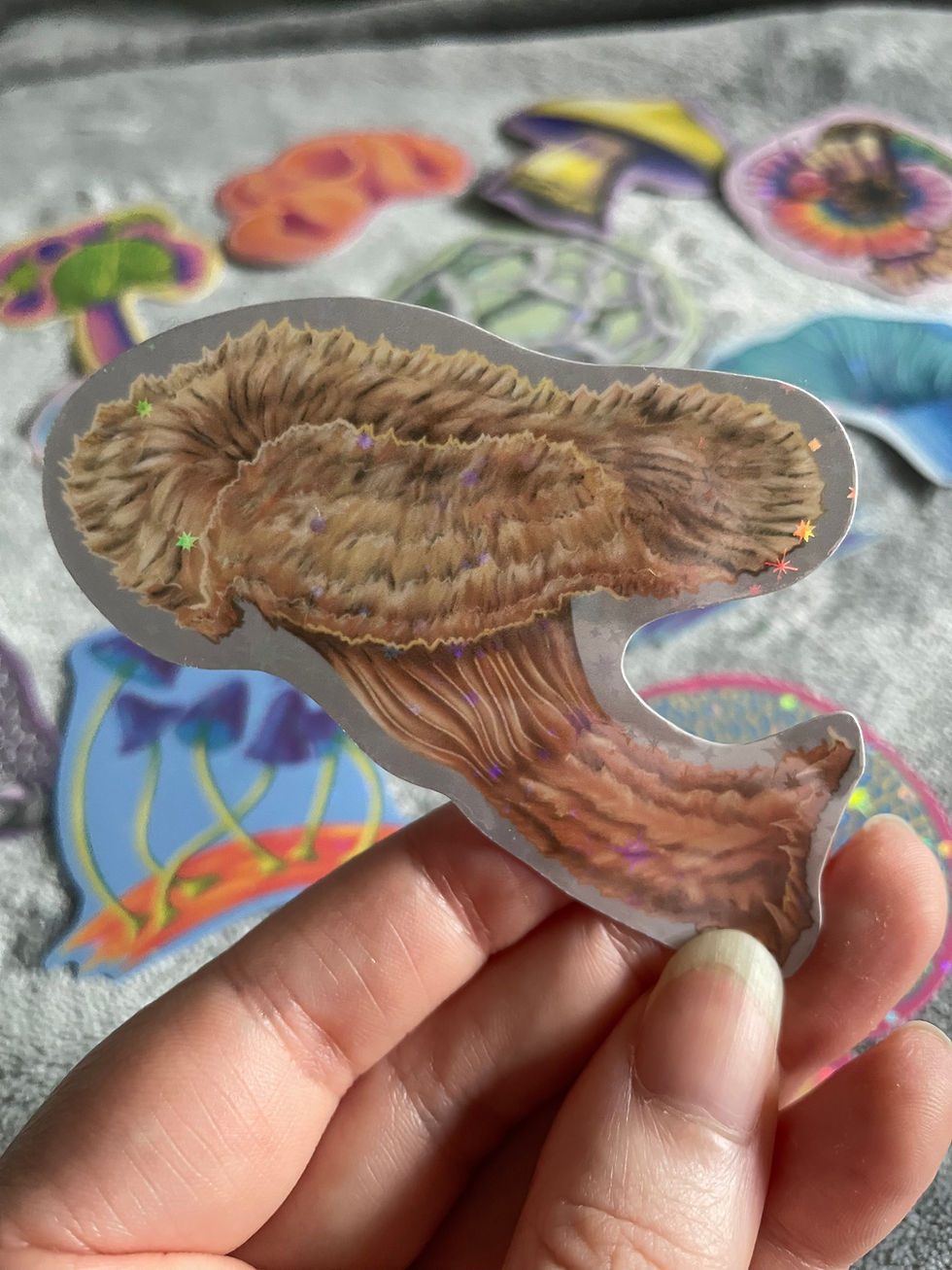 Thumbnail: Pride Mushrooms - Holographic Stickers