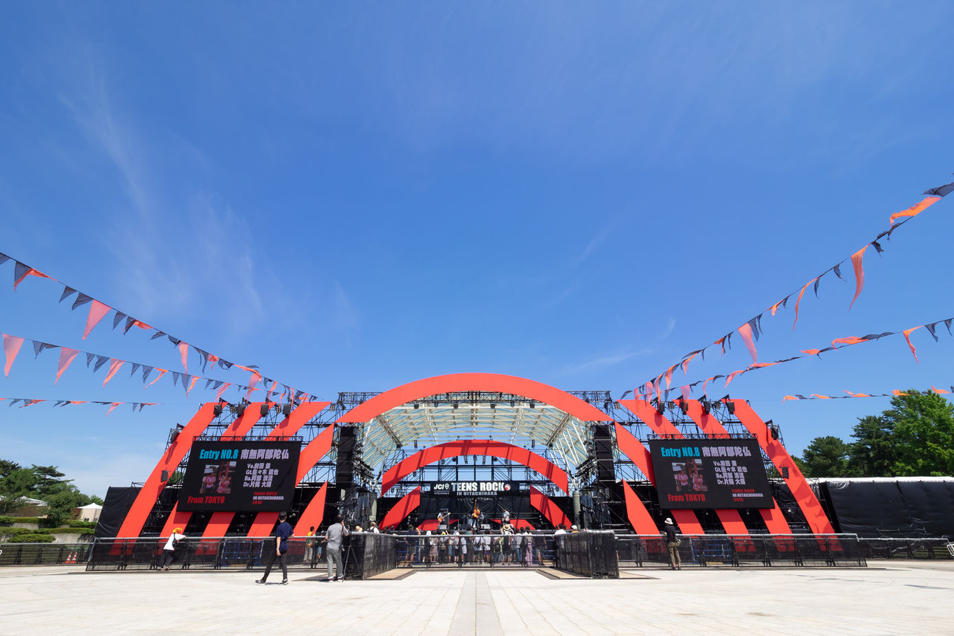 The stage of Teens Rock in Hitachinaka 2019