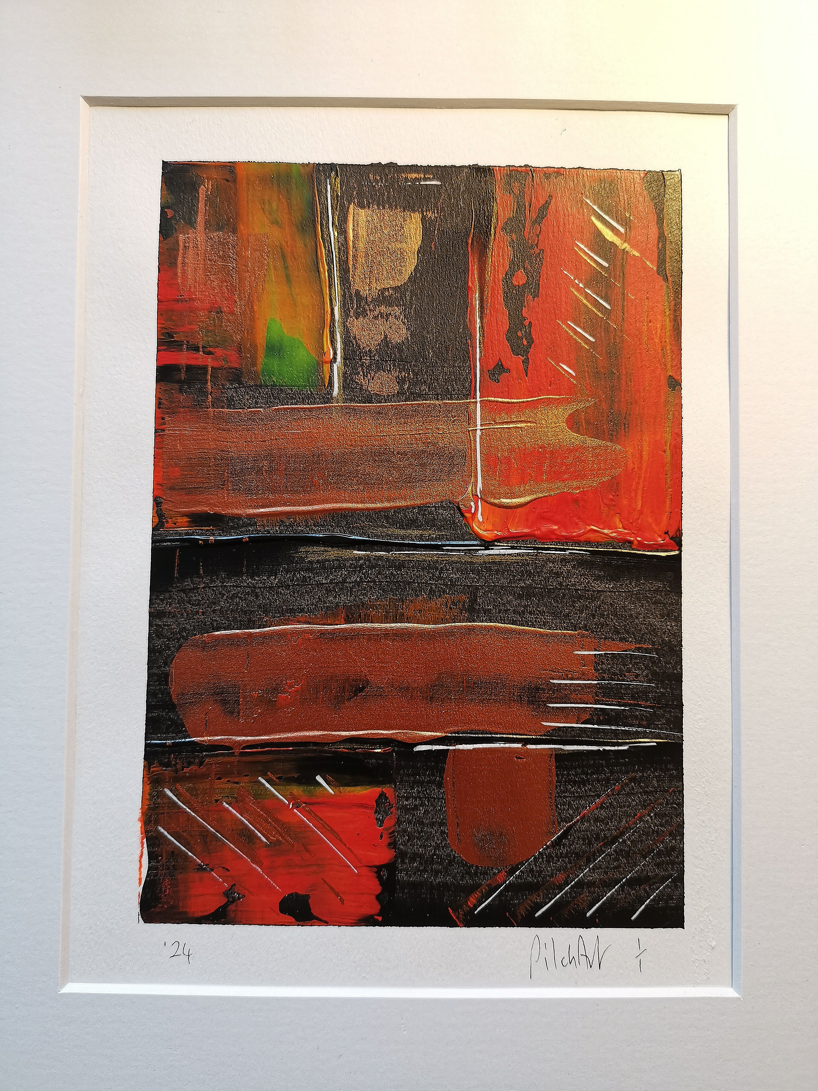 Mounted Original Acrylic -	25cm x 20cm