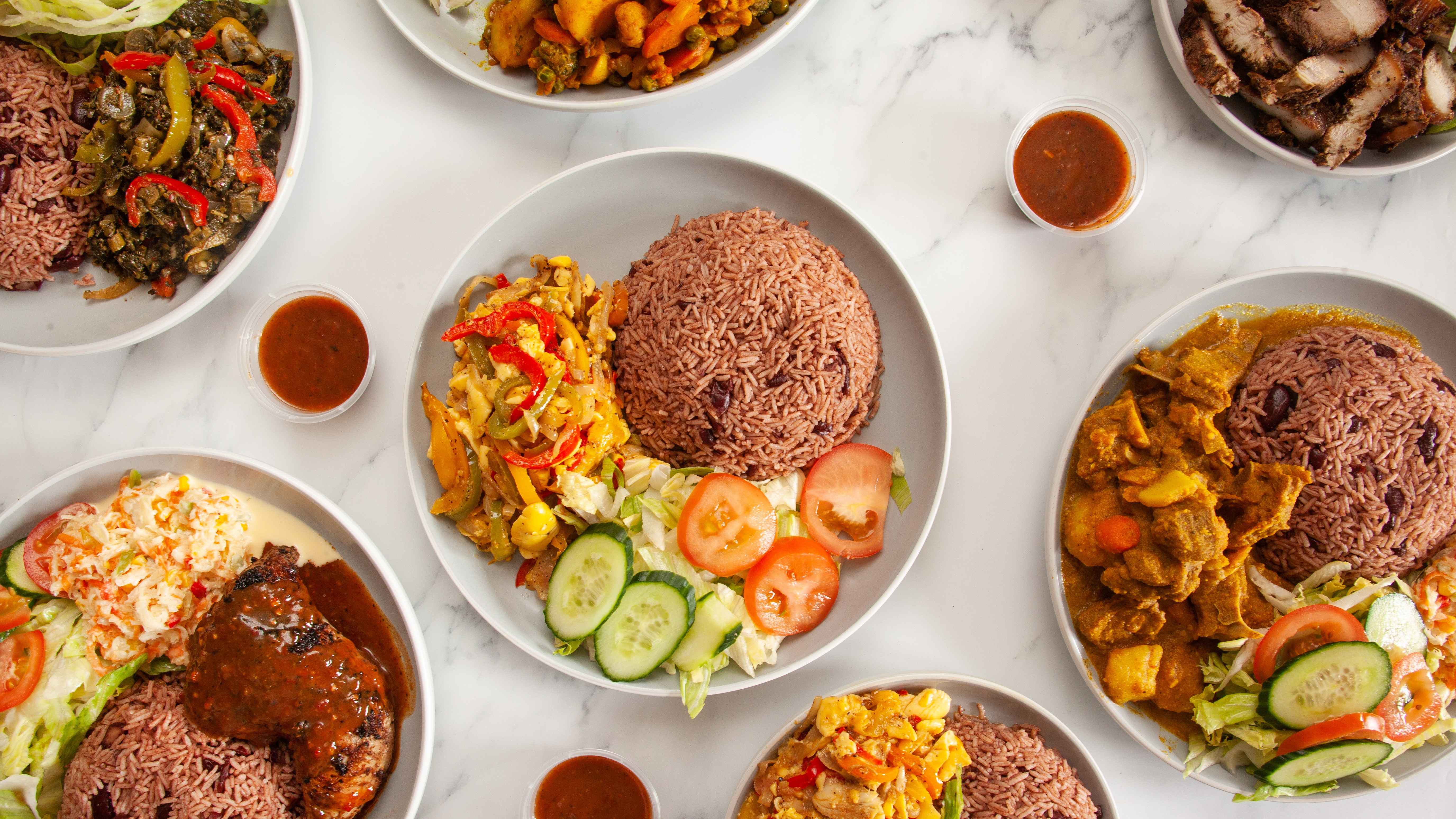 Arranged Food and Objects