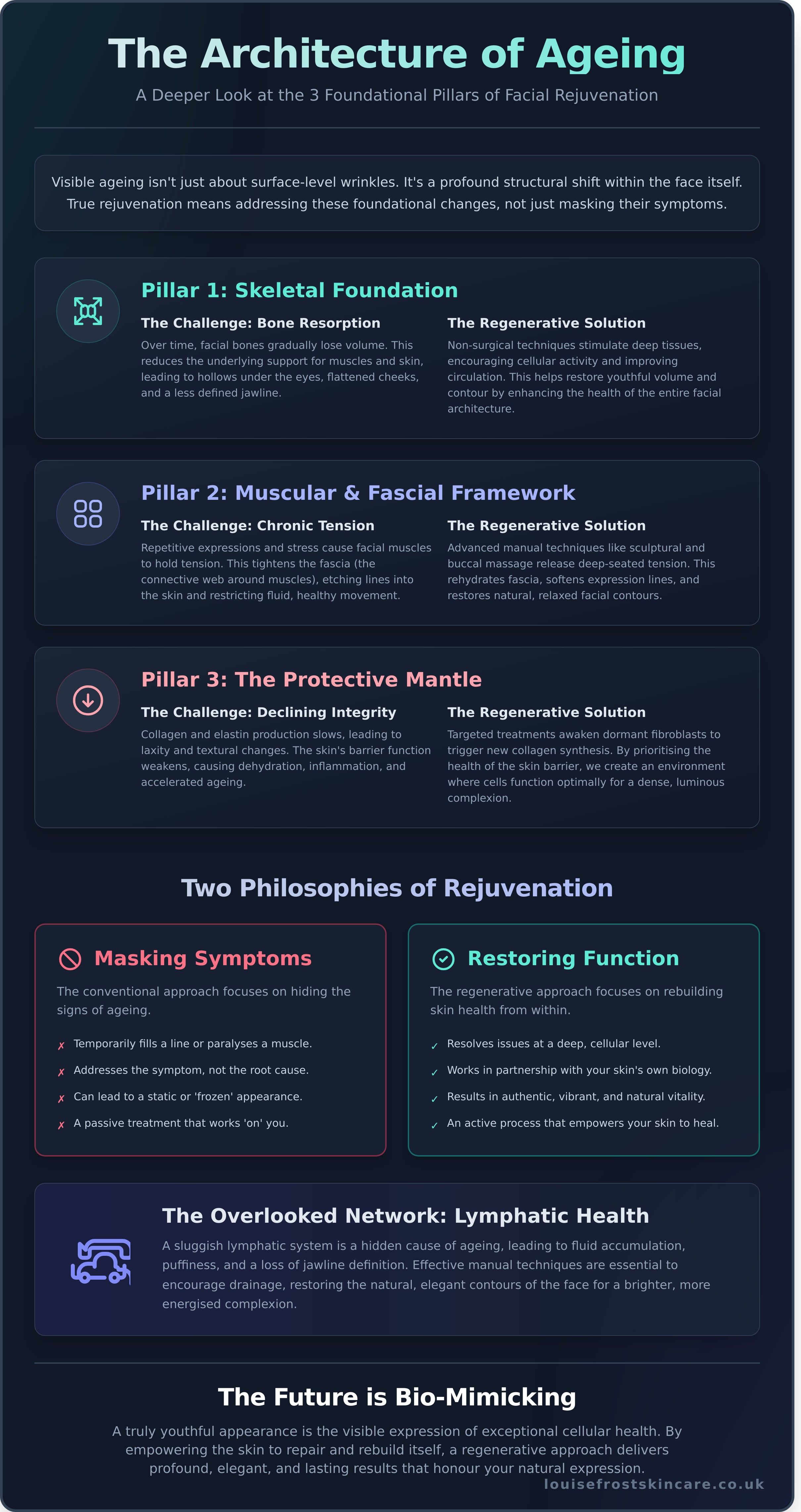 Non-surgical anti-ageing infographic - visual guide