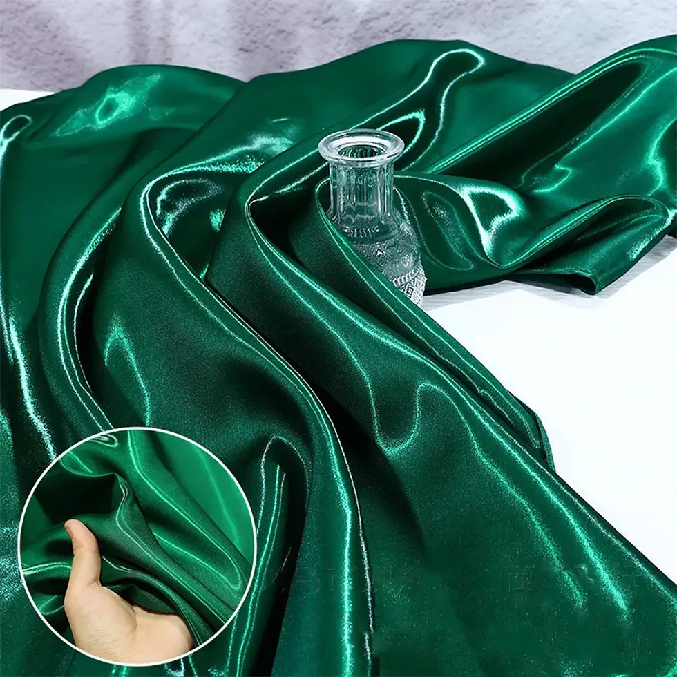 Thumbnail: Liquid Drape Satin Fabric Heavyweight High Density Reflective Polyester for