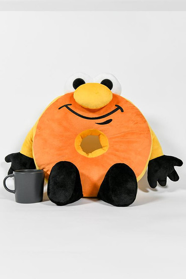 Oversized 14" plushie based on Slocum's Joe from Fallout donut mascot