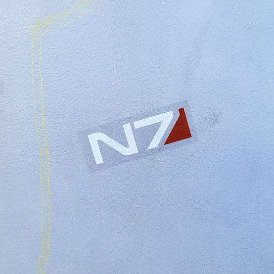 N7 emblem sticker from Mass Effect on a transparent background