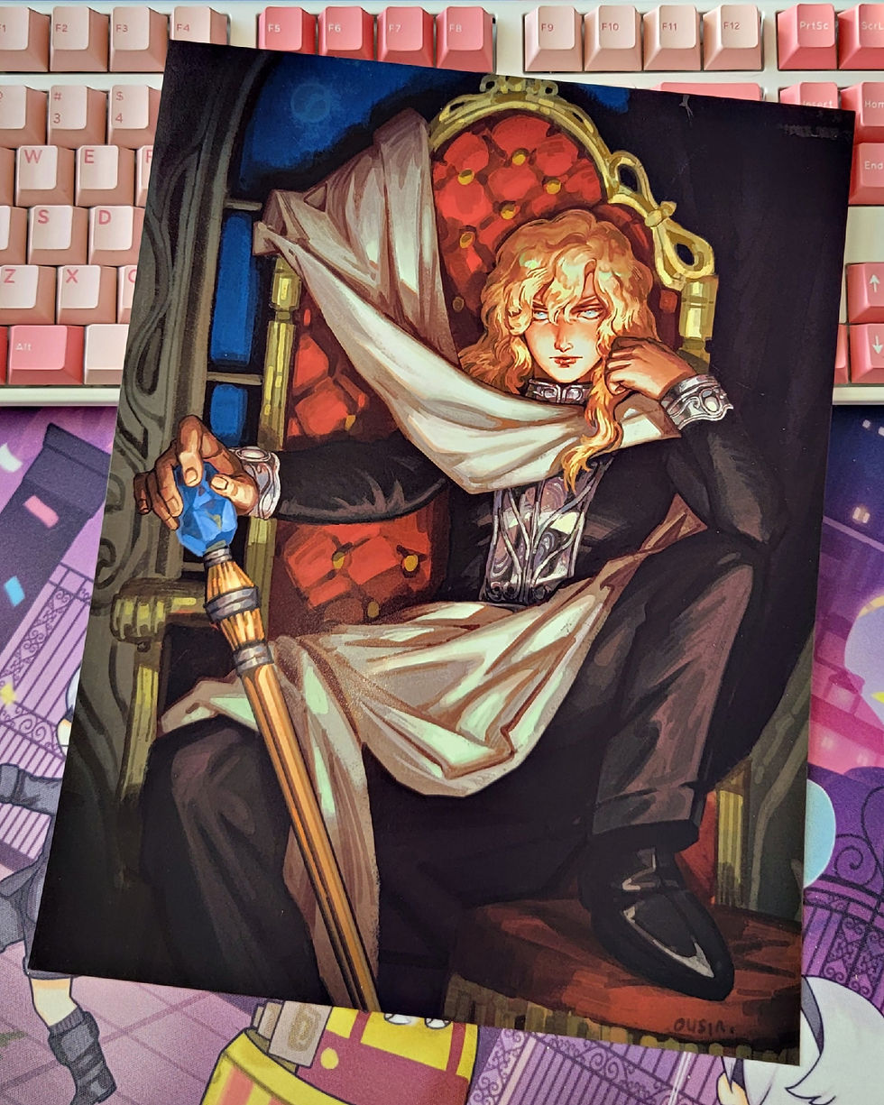 Reinhard from Legend of the Galactic Heroes print