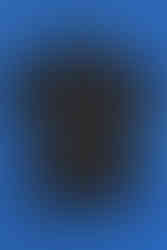 the back of Neon Responders from Fallout graphic t-shirt in black with the Fallout game text logo in blue on the top center right below the collar