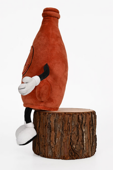 Plush set based on the Nuka-World from Fallout 4 mascots, Bottle and Cappy