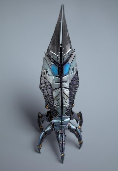 PVC replica of the Reaper Sovereign from Mass Effect