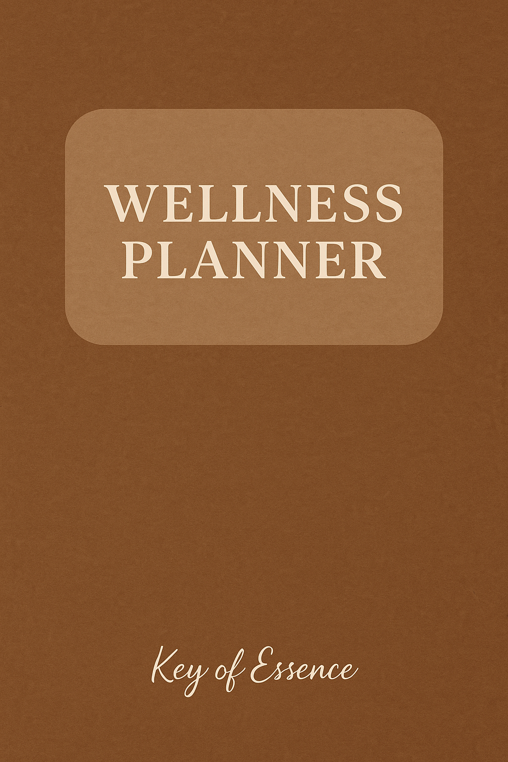 Wellness planner