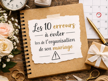 Les 10 erreurs que font les futurs mariés lors de l’organisation de leur mariage