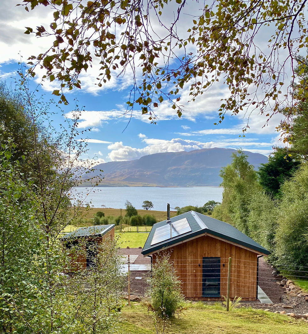 View of Beinn Shieldaig from the cabin
