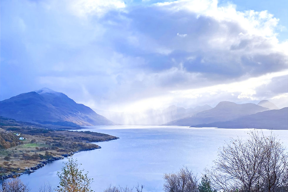 View of Loch Torriodn and coast line