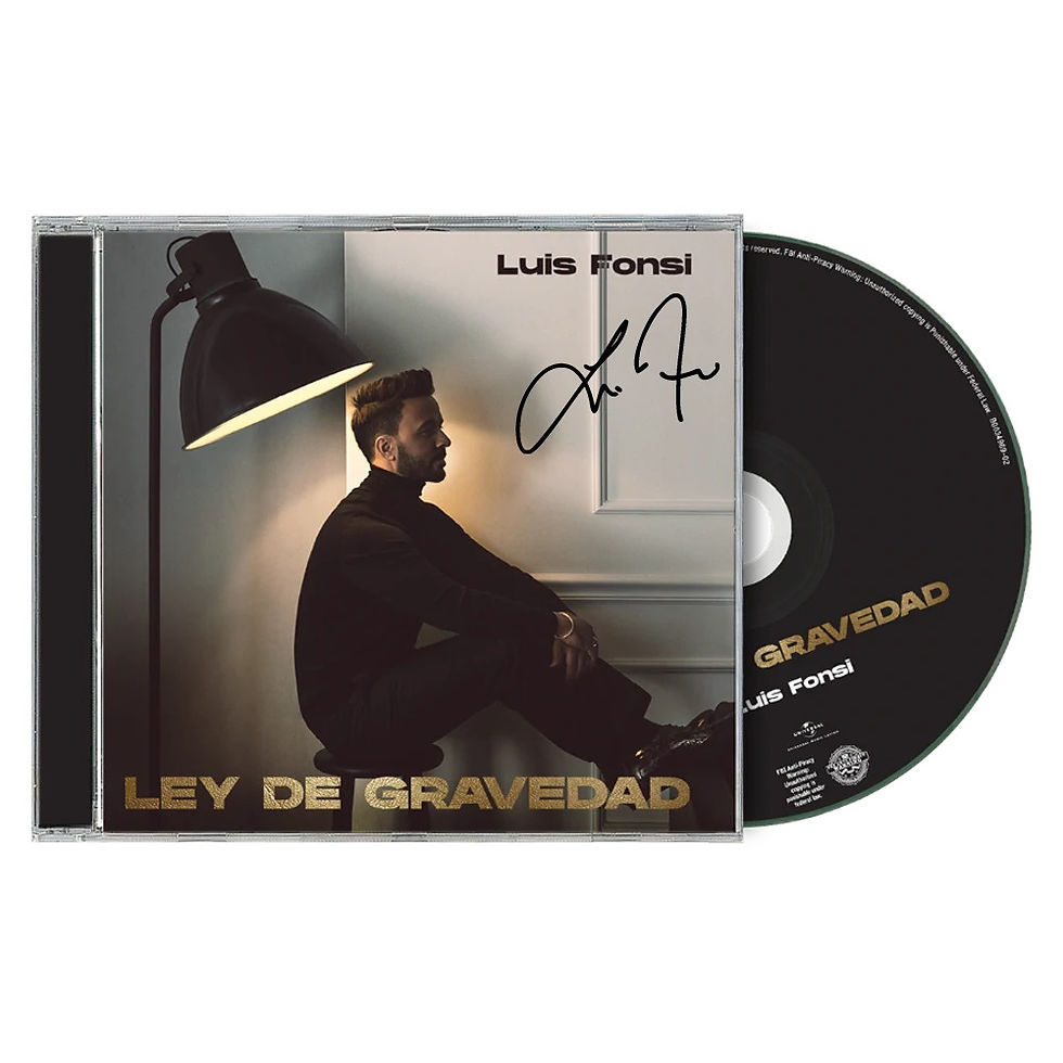 AUTOGRAFIADO Luis Fonsi - Ley de Gravedad CD